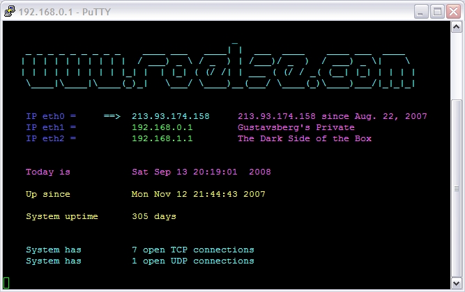Uptime 305 day's, dynamic IP address for more than a year !!